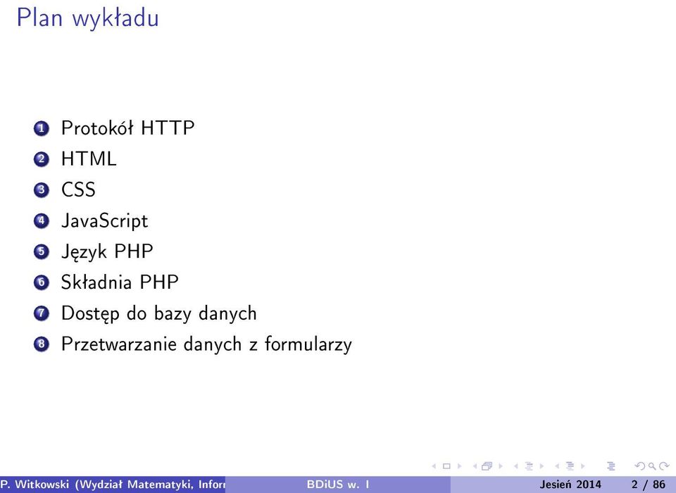Przetwarzanie danych z formularzy P.