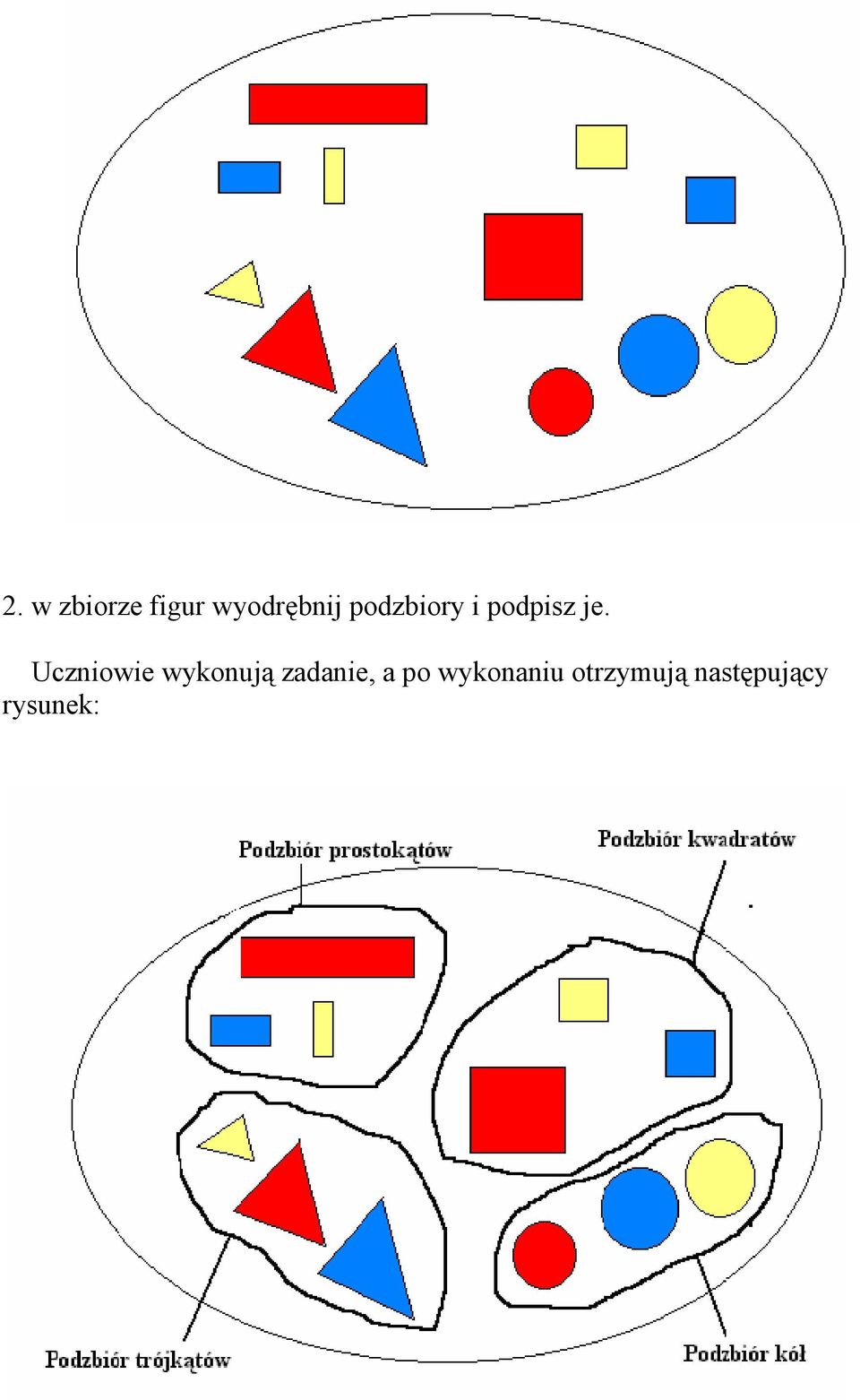 Uczniowie wykonują zadanie, a