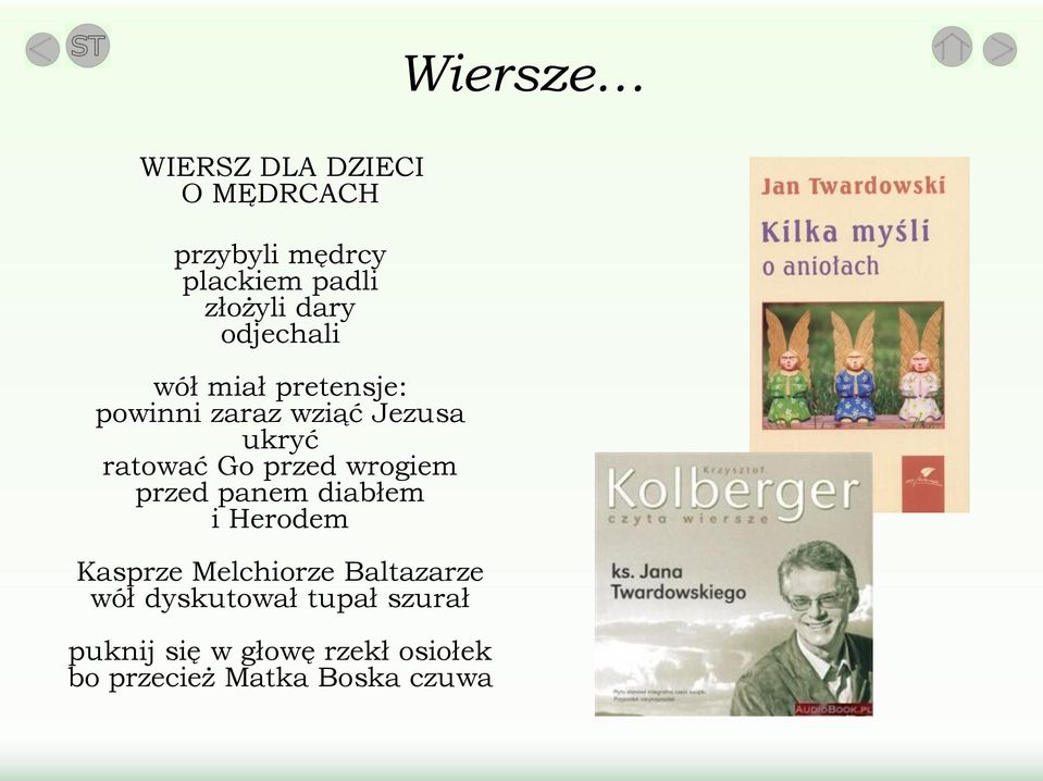 przed wrogiem przed panem diabłem i Herodem Kasprze Melchiorze Baltazarze wół