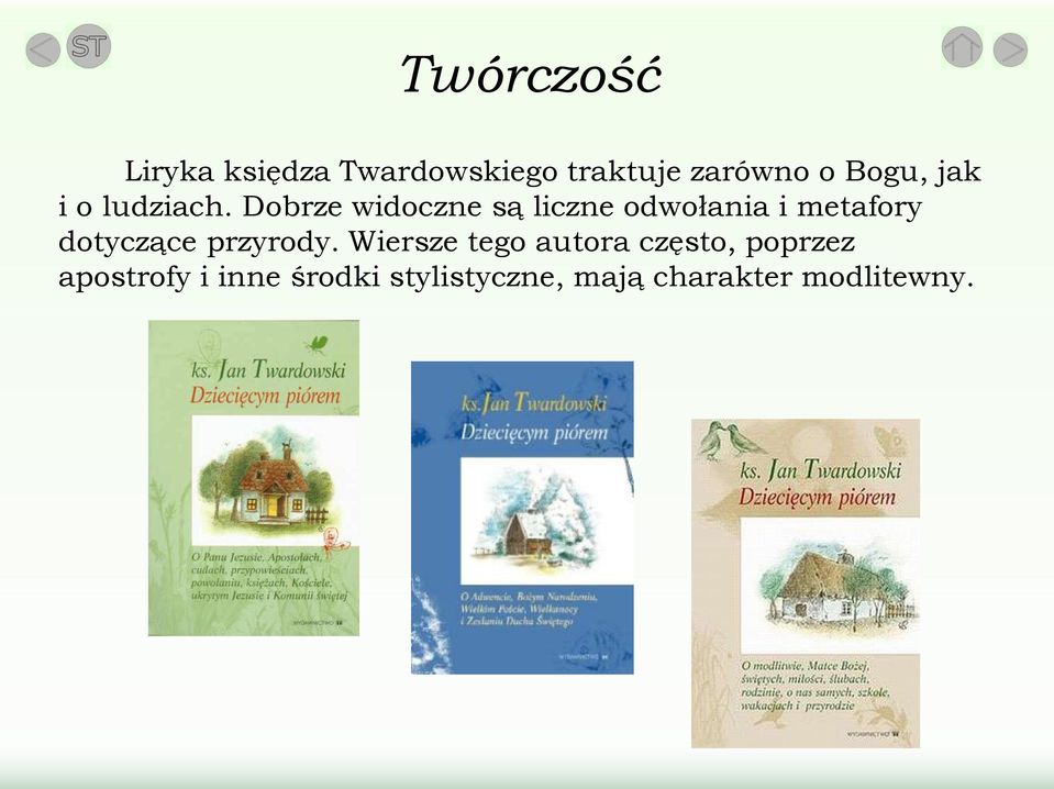 Dobrze widoczne są liczne odwołania i metafory dotyczące