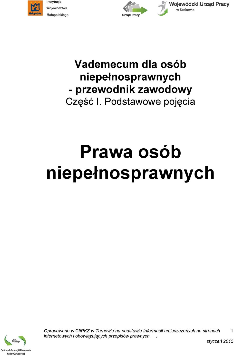 Podstawowe pojęcia Prawa osób niepełnosprawnych