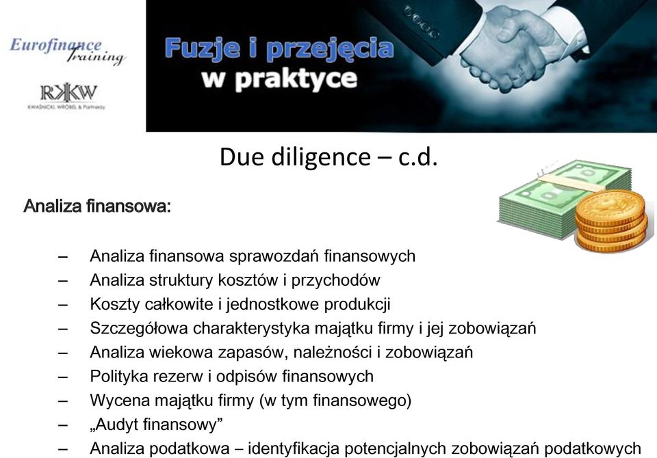 Analiza finansowa: Analiza finansowa sprawozdań finansowych Analiza struktury kosztów i przychodów Koszty