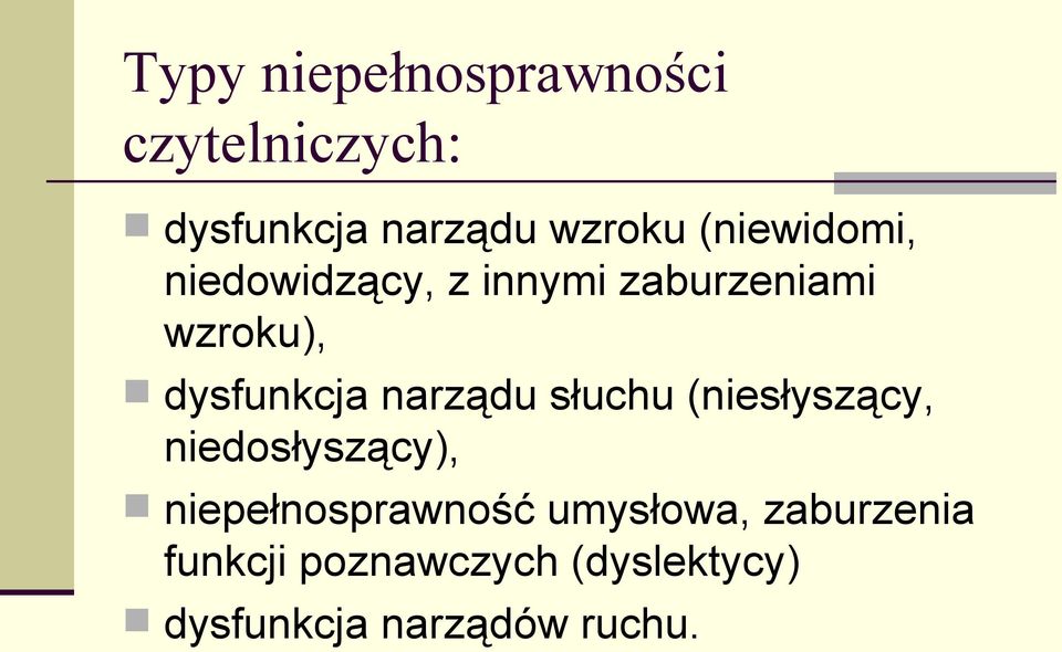 narządu słuchu (niesłyszący, niedosłyszący), niepełnosprawność