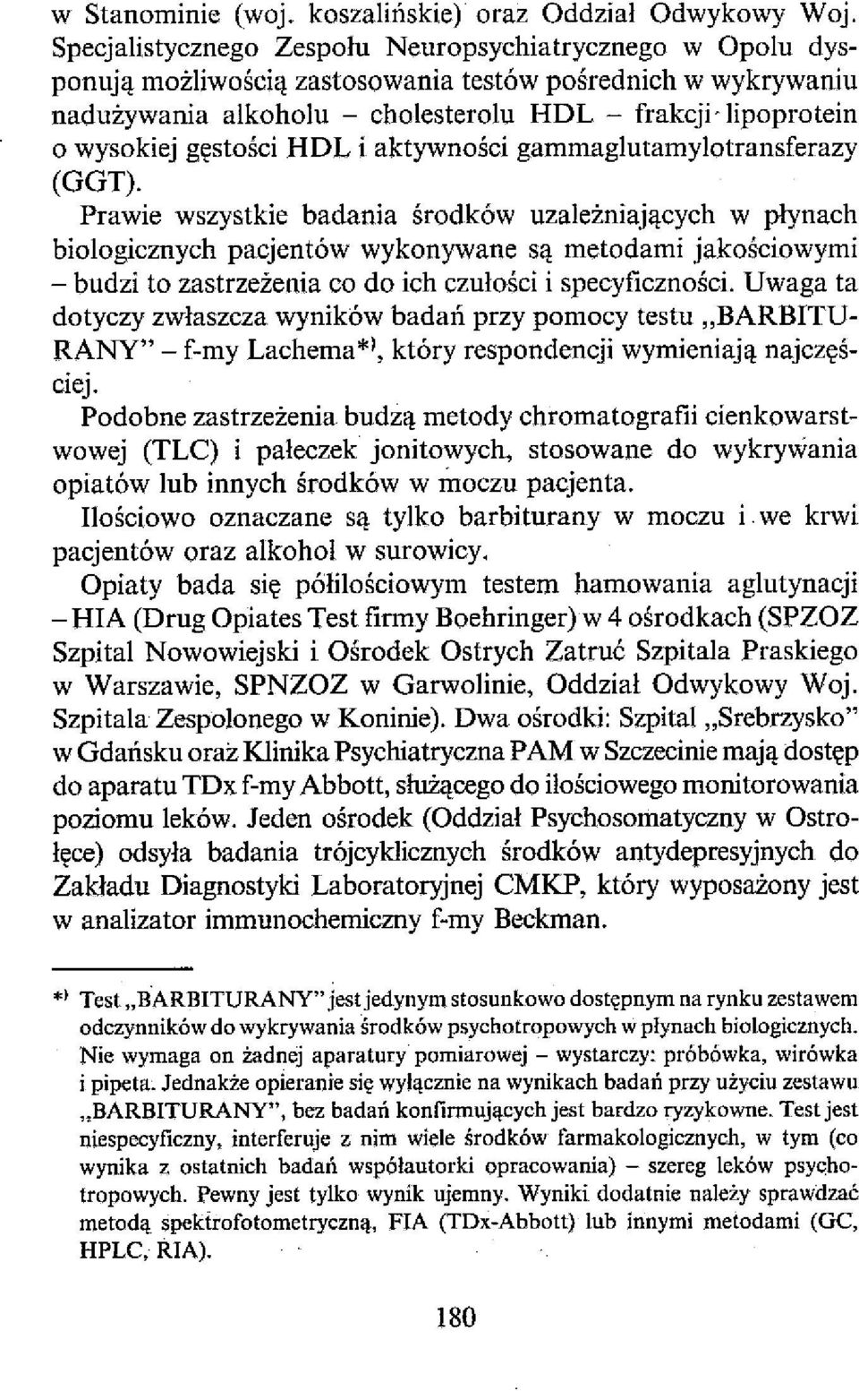 gęstości HDL i aktywności gammaglutamylotransferazy (GGT).