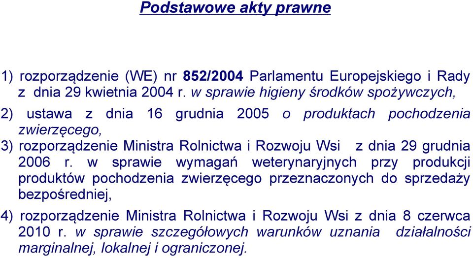 Rozwoju Wsi z dnia 29 grudnia 2006 r.