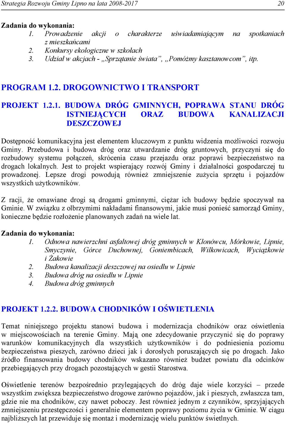 2. DROGOWNICTWO I TRANSPORT PROJEKT 1.