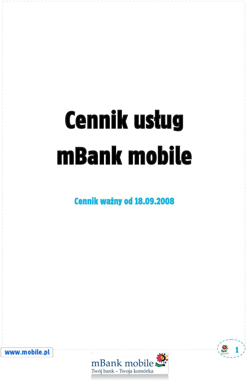 Cennik ważny
