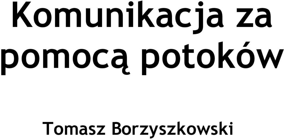 potoków