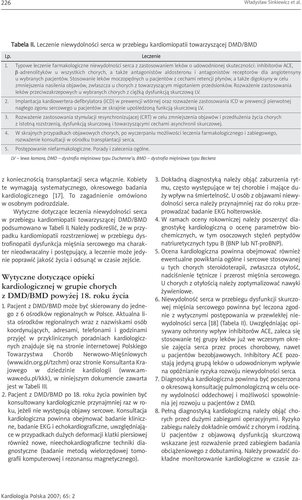 antagonistów receptorów dla angiotensyny u wybranych pacjentów.