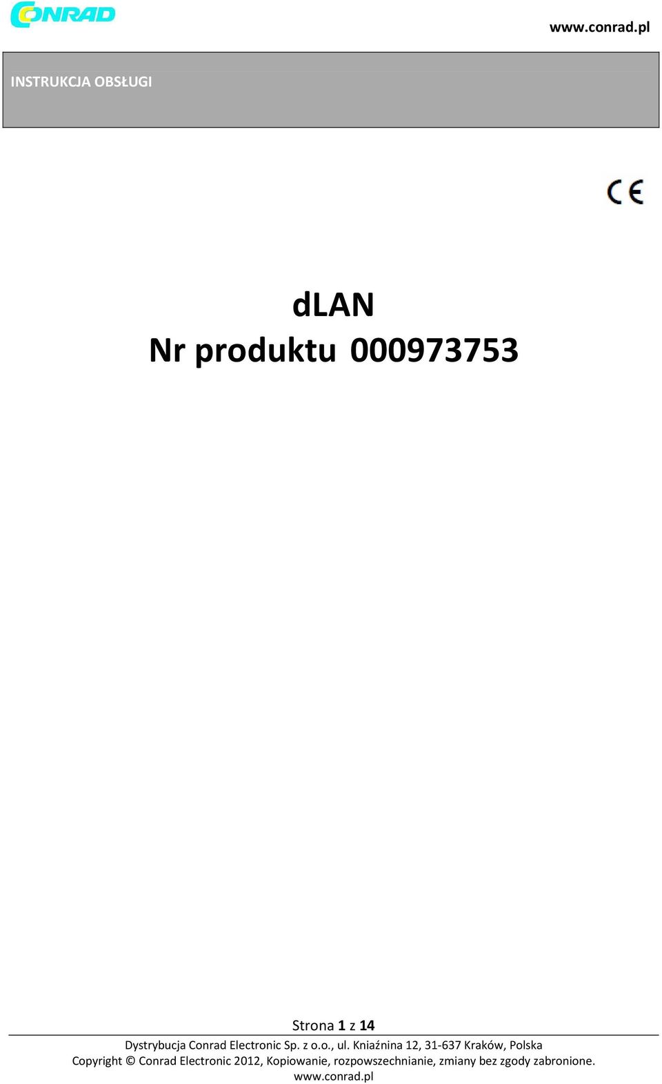 Nr produktu