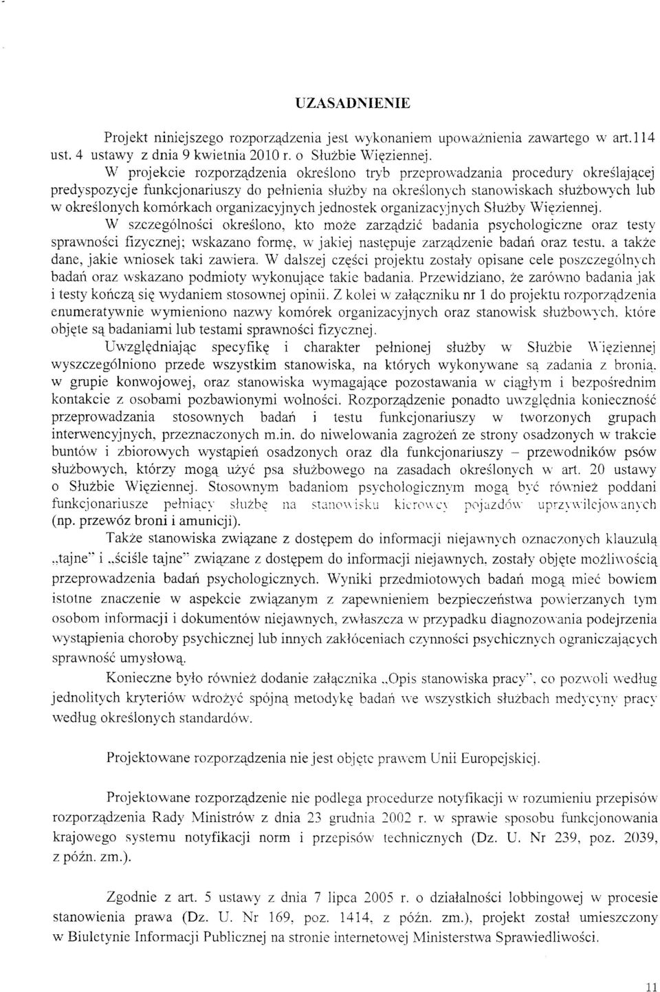 '',,ch lub w okreslonych komorkach organtzacyjnych jednostek organrzacljny,ch Siuzby Wiqziennej.