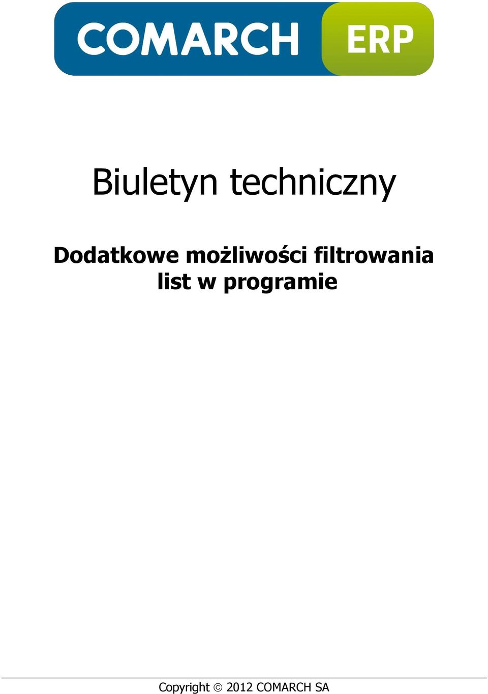 filtrowania list w