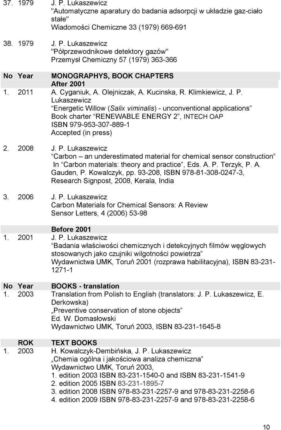Lukaszewicz Energetic Willow (Salix viminalis) - unconventional applications Book charter RENEWABLE ENERGY 2, INTECH OAP ISBN 979-953-307-889-1 Accepted (in press) 2. 2008 J. P.
