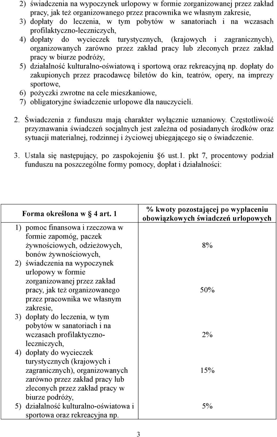 5) działalność kulturalno-oświatową i sportową oraz rekreacyjną np.