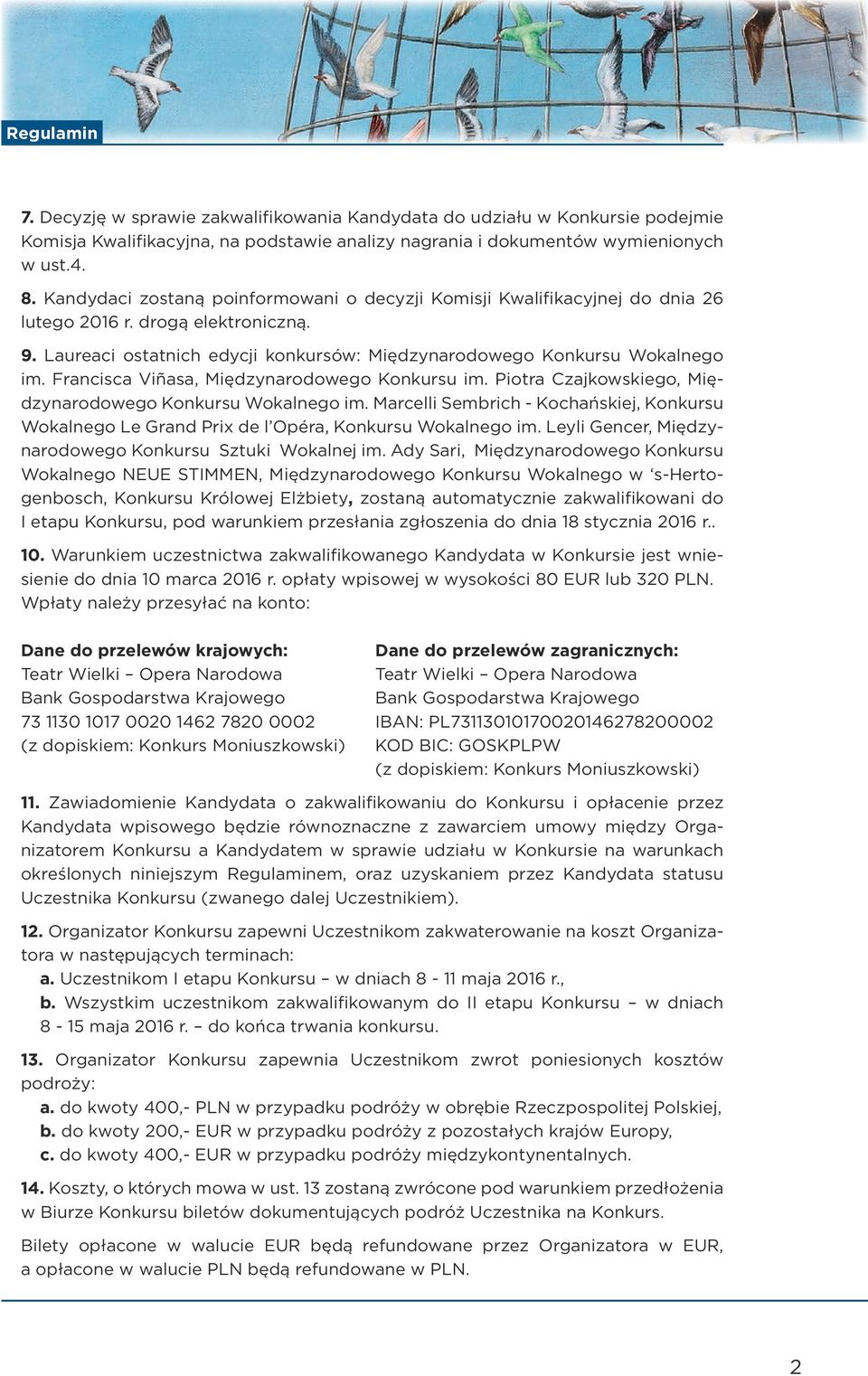 Francisca Viñasa, Międzynarodowego Konkursu im. Piotra Czajkowskiego, Międzynarodowego Konkursu Wokalnego im.