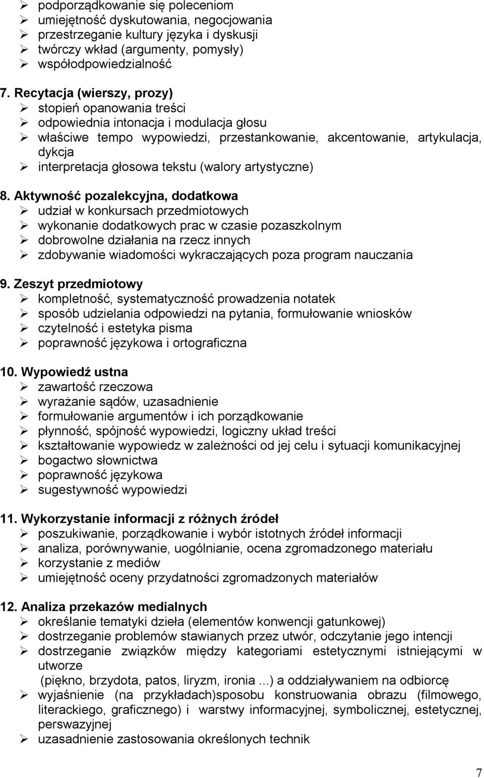 (walory artystyczne) 8.