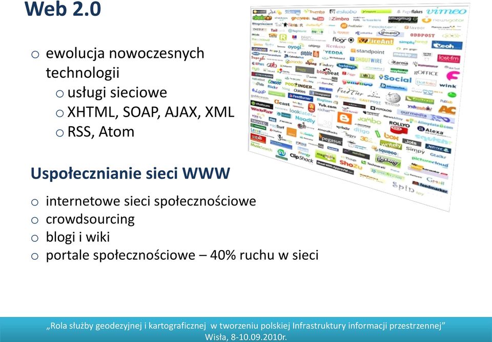 XHTML, SOAP, AJAX, XML o RSS, Atom Uspołecznianie sieci