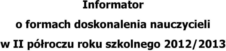 nauczycieli w II