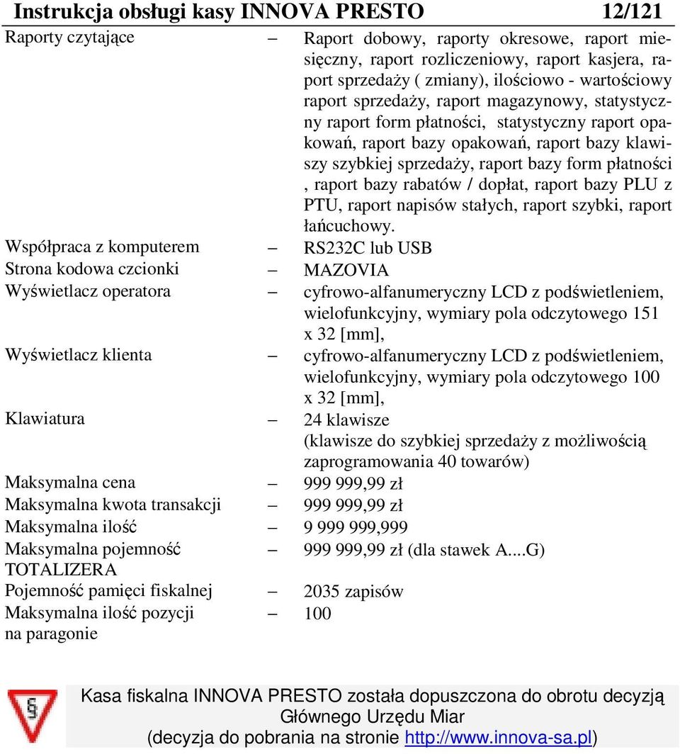 PLU z PTU, rport npisów stłych, rport szybki, rport łńcuchowy.