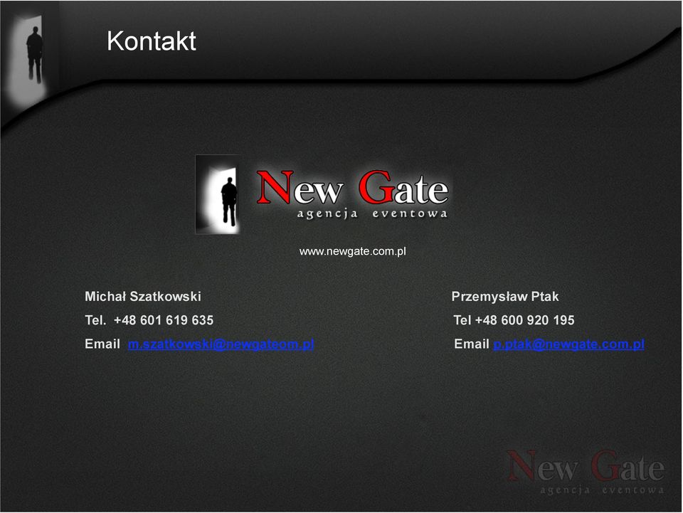 +48 601 619 635 Tel +48 600 920 195