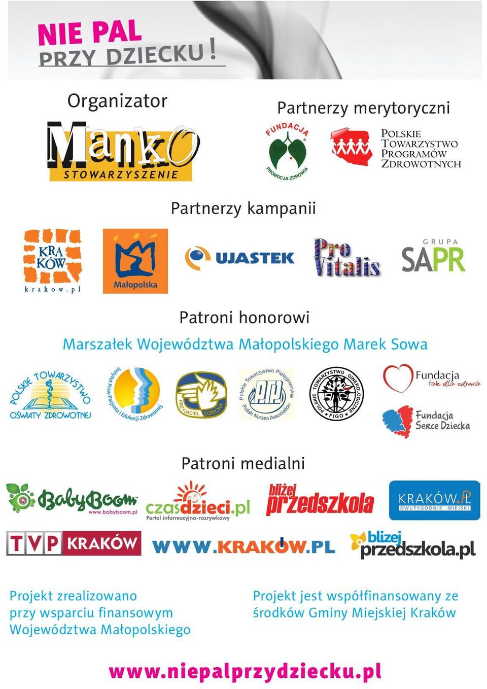zrealizowano przy wsparciu finansowym Województwa Małopolskiego Projekt