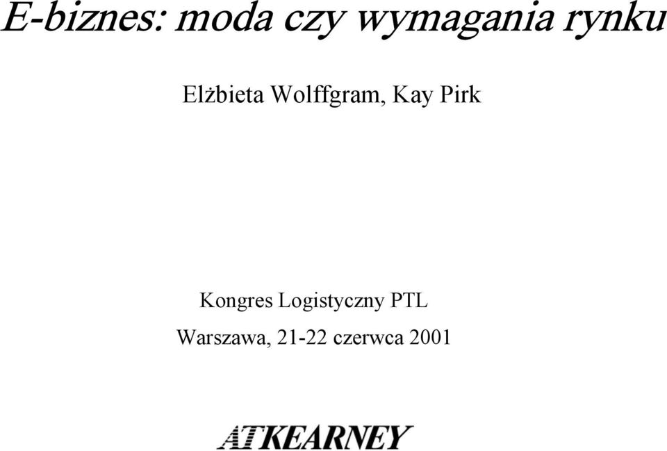 Kay Pirk Kongres Logistyczny