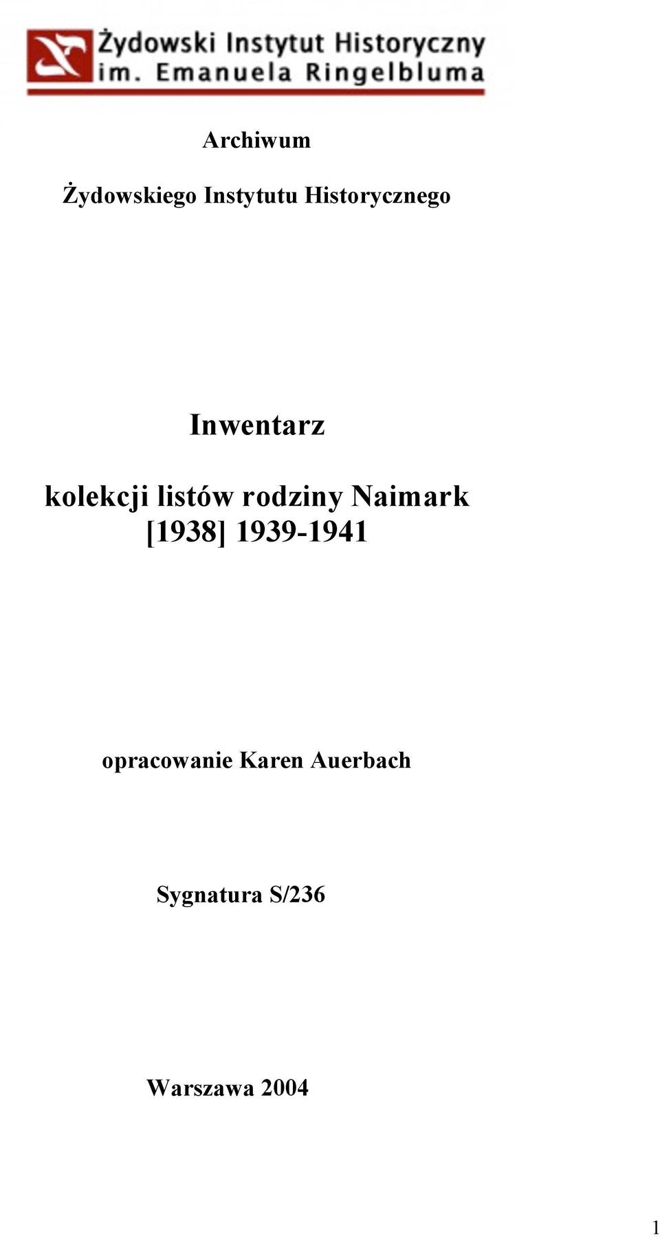 rodziny Naimark [1938] 1939-1941