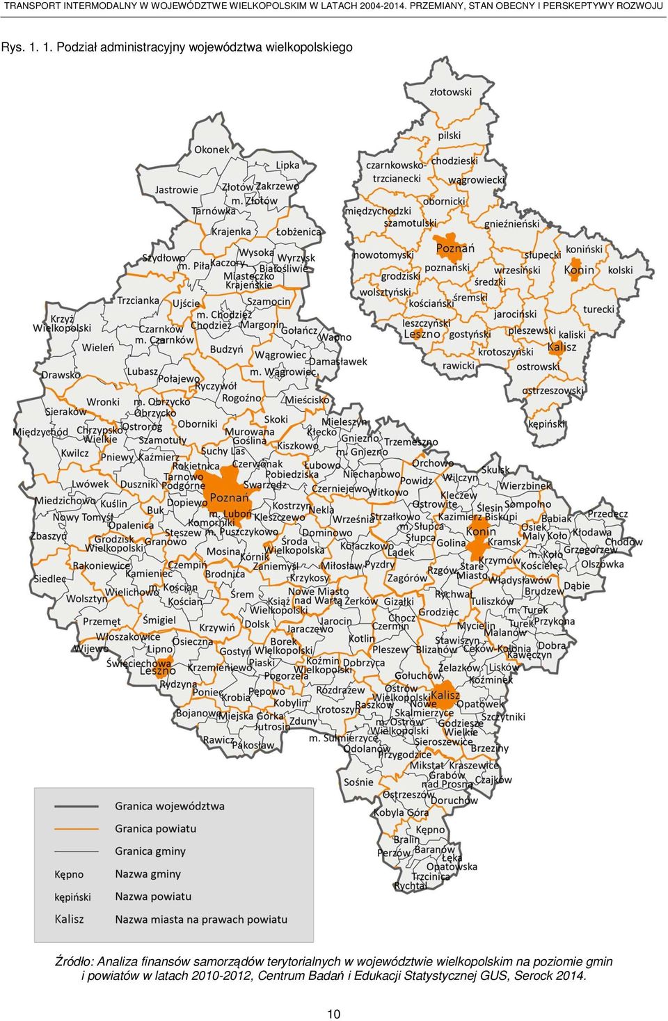 Analiza finansów samorządów terytorialnych w województwie