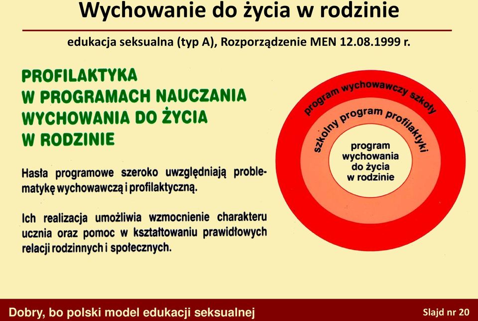 Rozporządzenie MEN 12.08.1999 r.