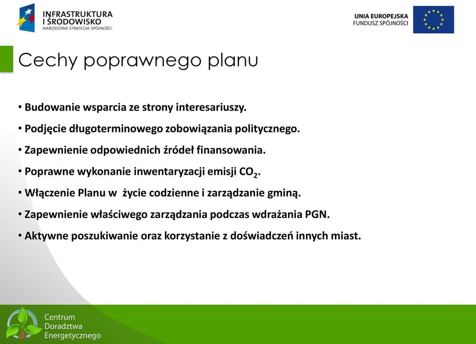 Poprawne wykonanie inwentaryzacji emisji CO 2.