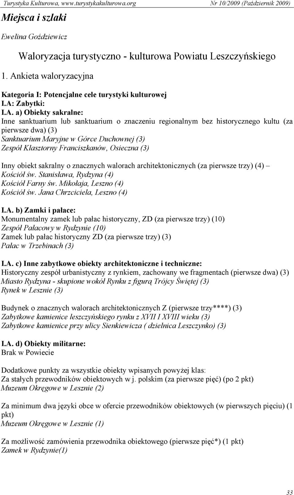 Zabytki: I.A.