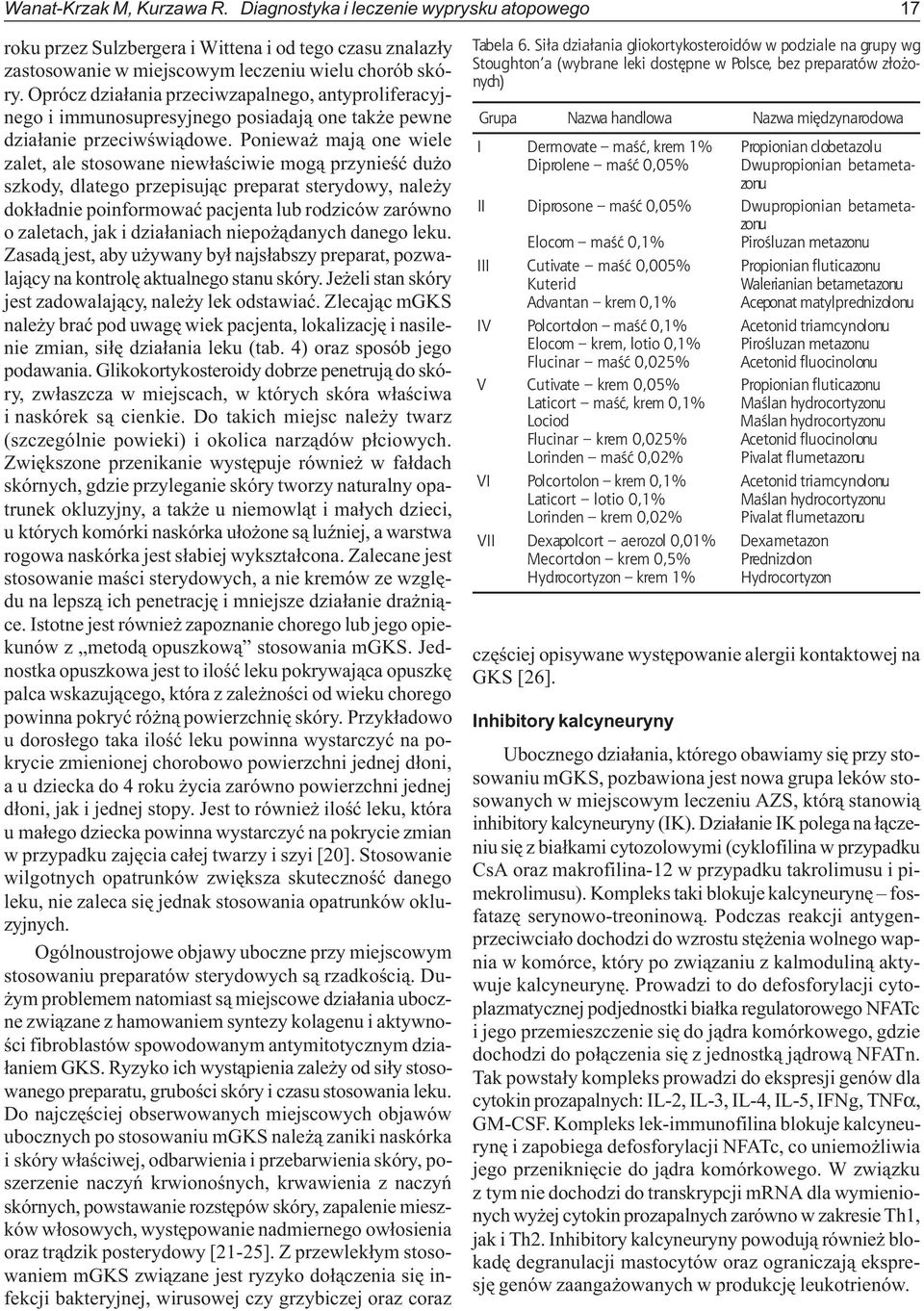 Poniewa maj¹ one wiele zalet, ale stosowane niew³aœciwie mog¹ przynieœæ du o szkody, dlatego przepisuj¹c preparat sterydowy, nale y dok³adnie poinformowaæ pacjenta lub rodziców zarówno o zaletach,
