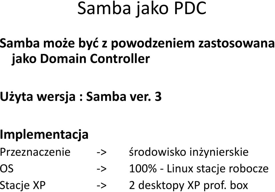 3 Implementacja Przeznaczenie -> środowisko inżynierskie