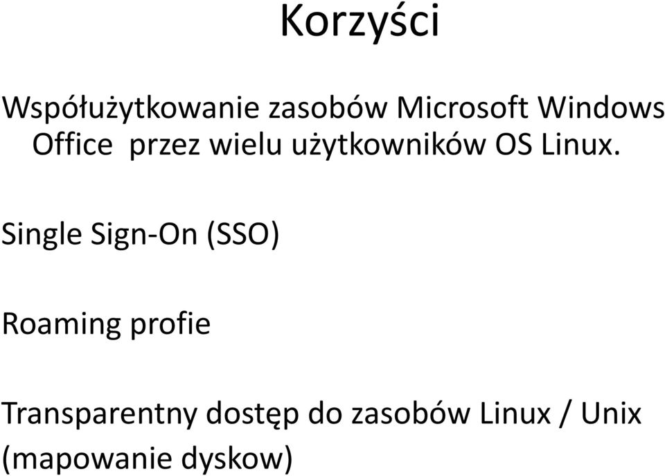 Single Sign-On (SSO) Roaming profie