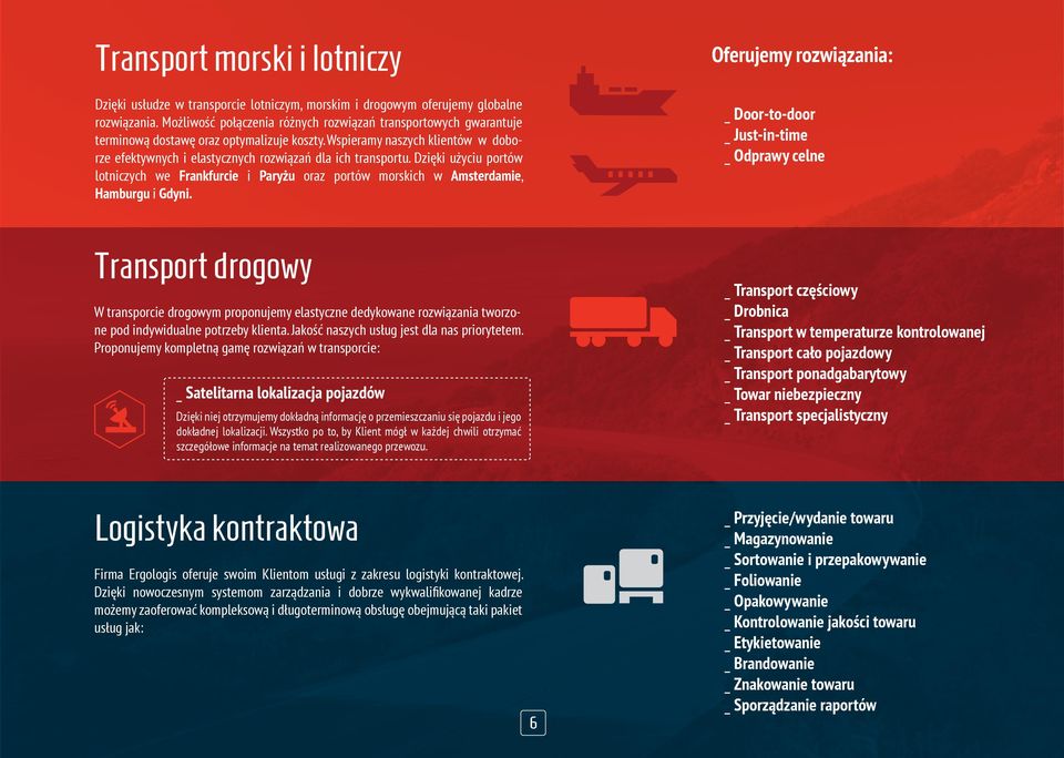 Wspieramy naszych klientów w doborze efektywnych i elastycznych rozwiązań dla ich transportu.