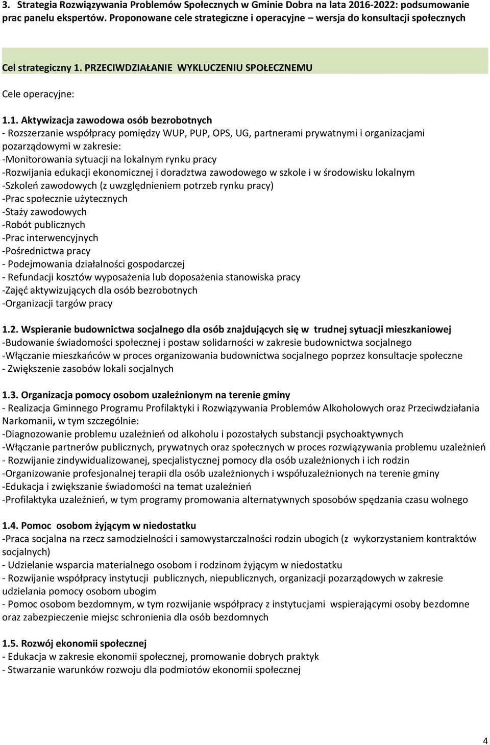 PRZECIWDZIAŁANIE WYKLUCZENIU SPOŁECZNEMU 1.