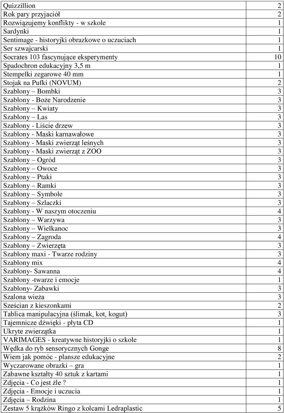 karnawałowe 3 Szablony - Maski zwierząt leśnych 3 Szablony - Maski zwierząt z ZOO 3 Szablony Ogród 3 Szablony Owoce 3 Szablony Ptaki 3 Szablony Ramki 3 Szablony Symbole 3 Szablony Szlaczki 3 Szablony