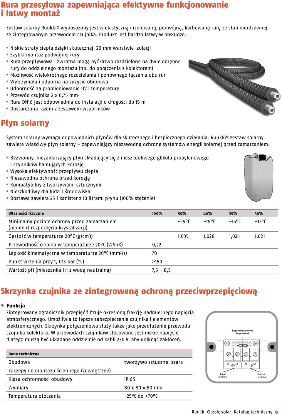 Niskie straty ciepła dzięki skutecznej, 20 mm warstwie izolacji Szybki montaż podwójnej rury Rura przepływowa i zwrotna mogą być łatwo rozdzielone na dwie odrębne rury do oddzielnego montażu (np.