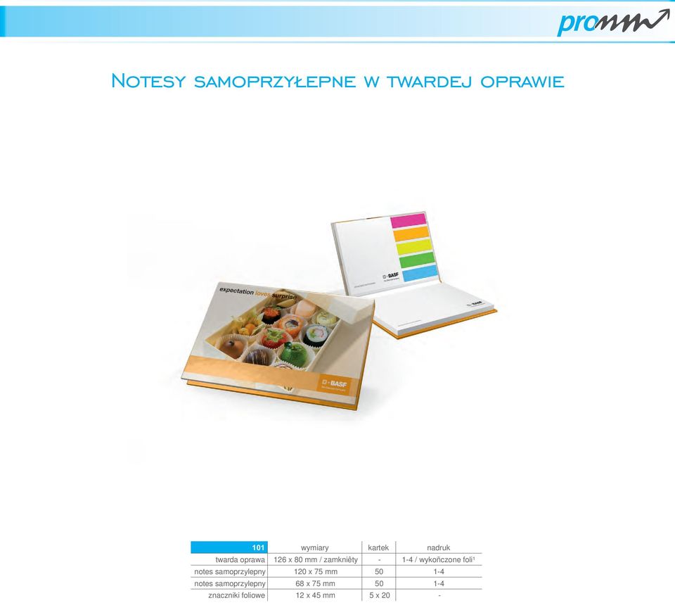 wykoñczone foli¹ notes samoprzylepny 120 x 75 mm 50 1-4