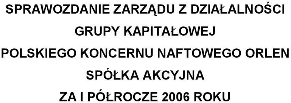 POLSKIEGO KONCERNU NAFTOWEGO