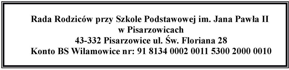 Pisarzowice ul. Św.