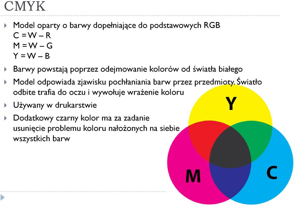 barw przez przedmioty.