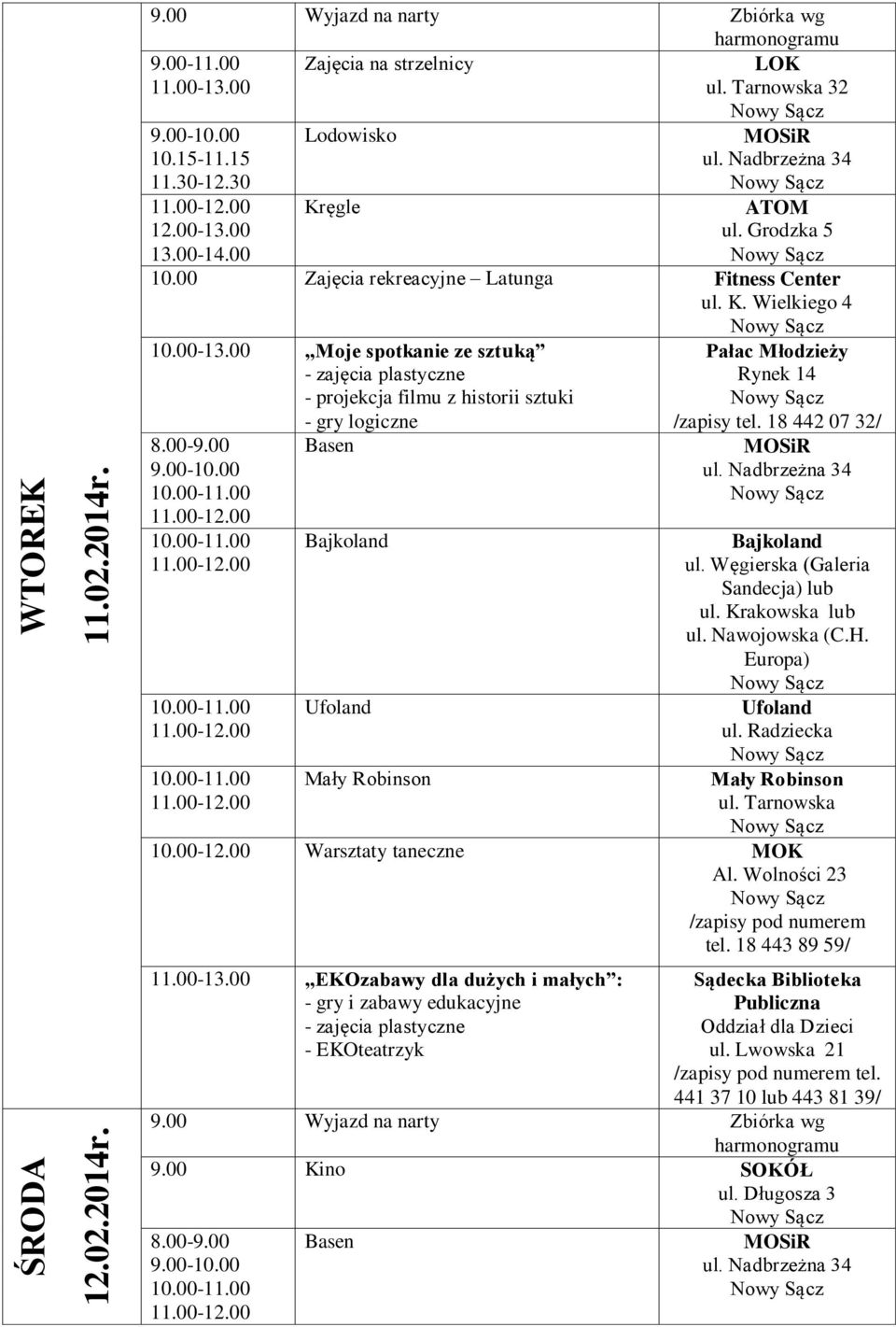 00 Moje spotkanie ze sztuką - projekcja filmu z historii sztuki 10.00-12.