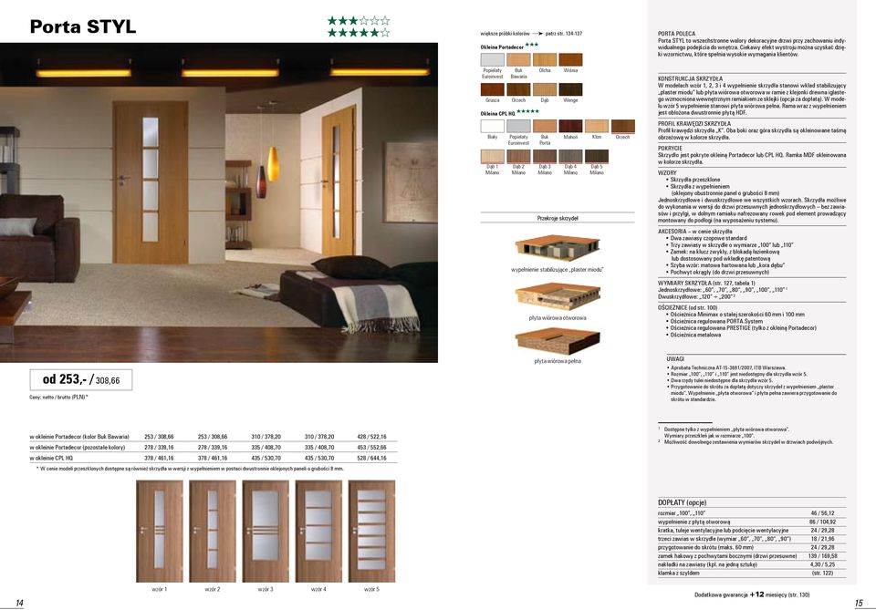 Euroinvest Bawaria Olcha Wiśnia Grusza Orzech Dąb Wenge Okleina CPL HQ HHHHH Biały Dąb 1 Euroinvest Dąb 2 Porta Dąb 3 Mahoń Klon Orzech Dąb 4 płyta wiórowa otworowa Dąb 5 wypełnienie stabilizujące