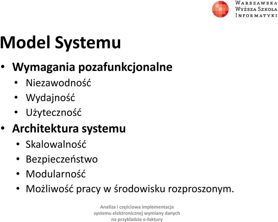 Architektura systemu Skalowalność