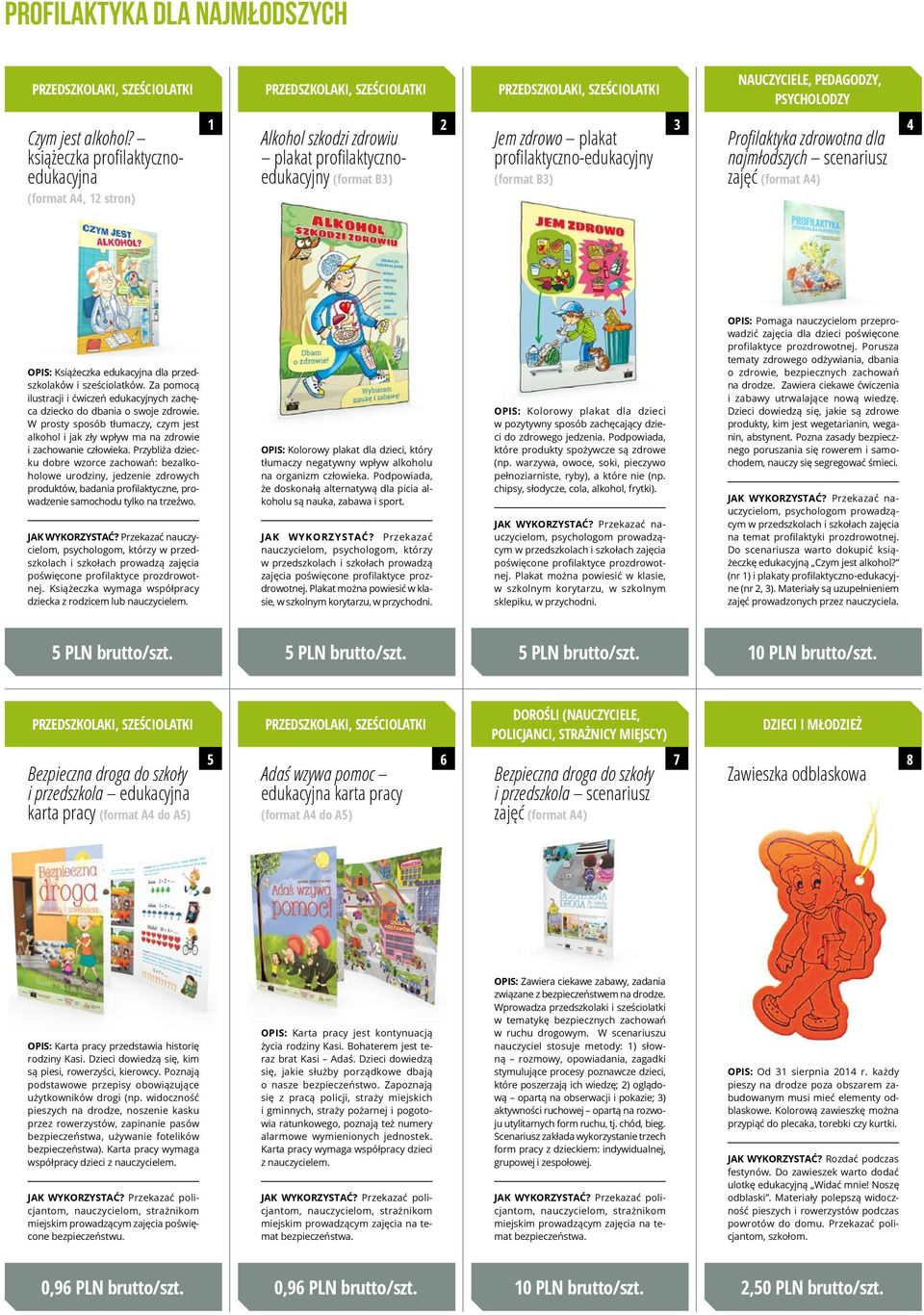 profilaktyczno-edukacyjny NAUCZYCIELE, PEDAGODZY, PSYCHOLODZY 1 2 3 4 Profilaktyka zdrowotna dla najmłodszych scenariusz zajęć (format A4) OPIS: Książeczka edukacyjna dla przedszkolaków i