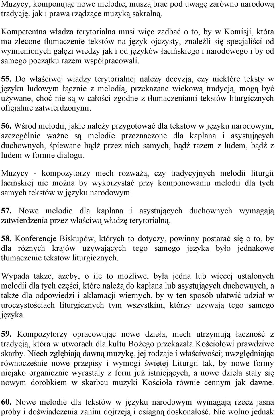 łacińskiego i narodowego i by od samego początku razem współpracowali. 55.