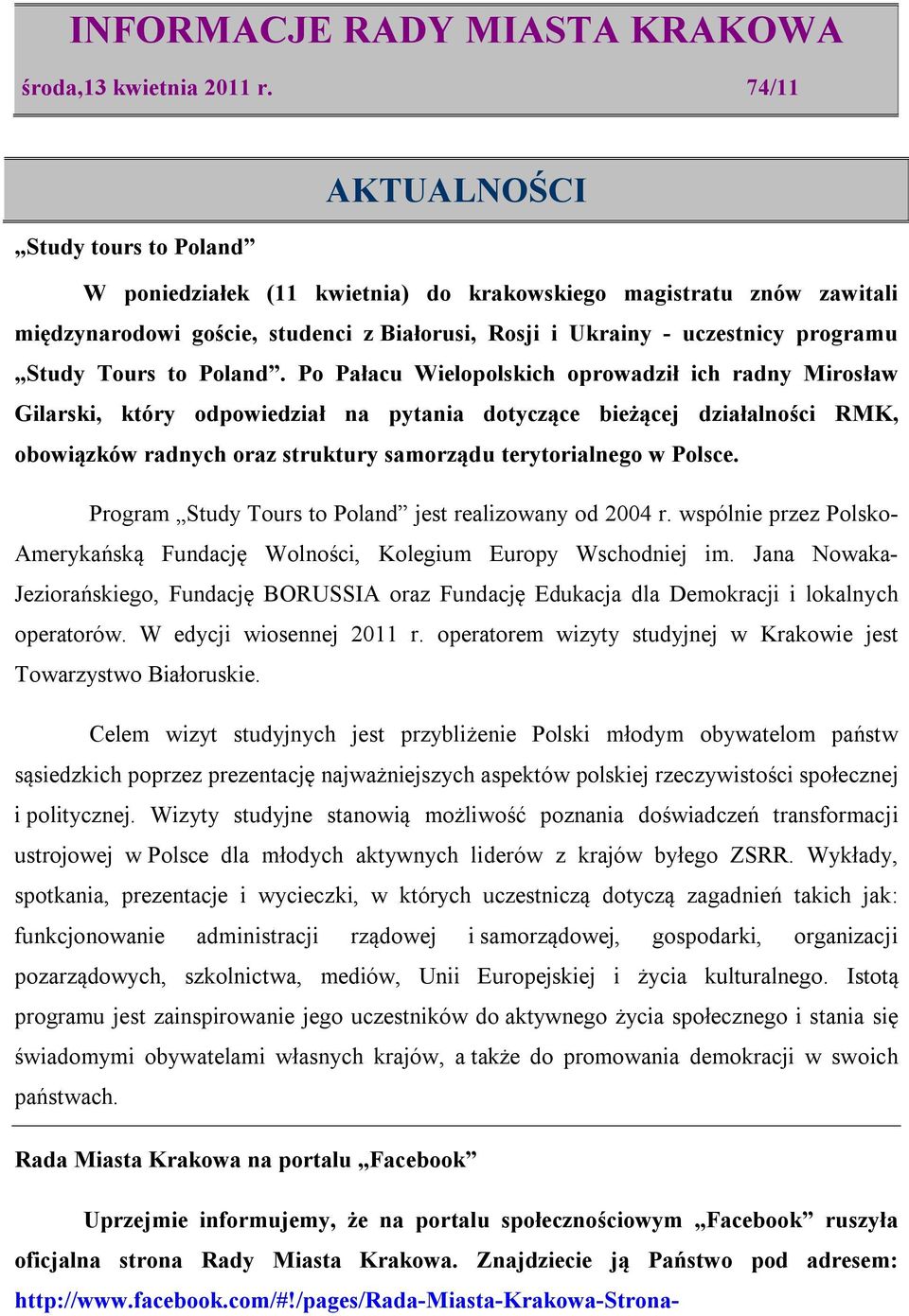 Tours to Poland.