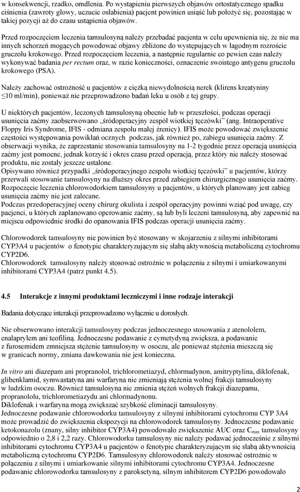 objawów.