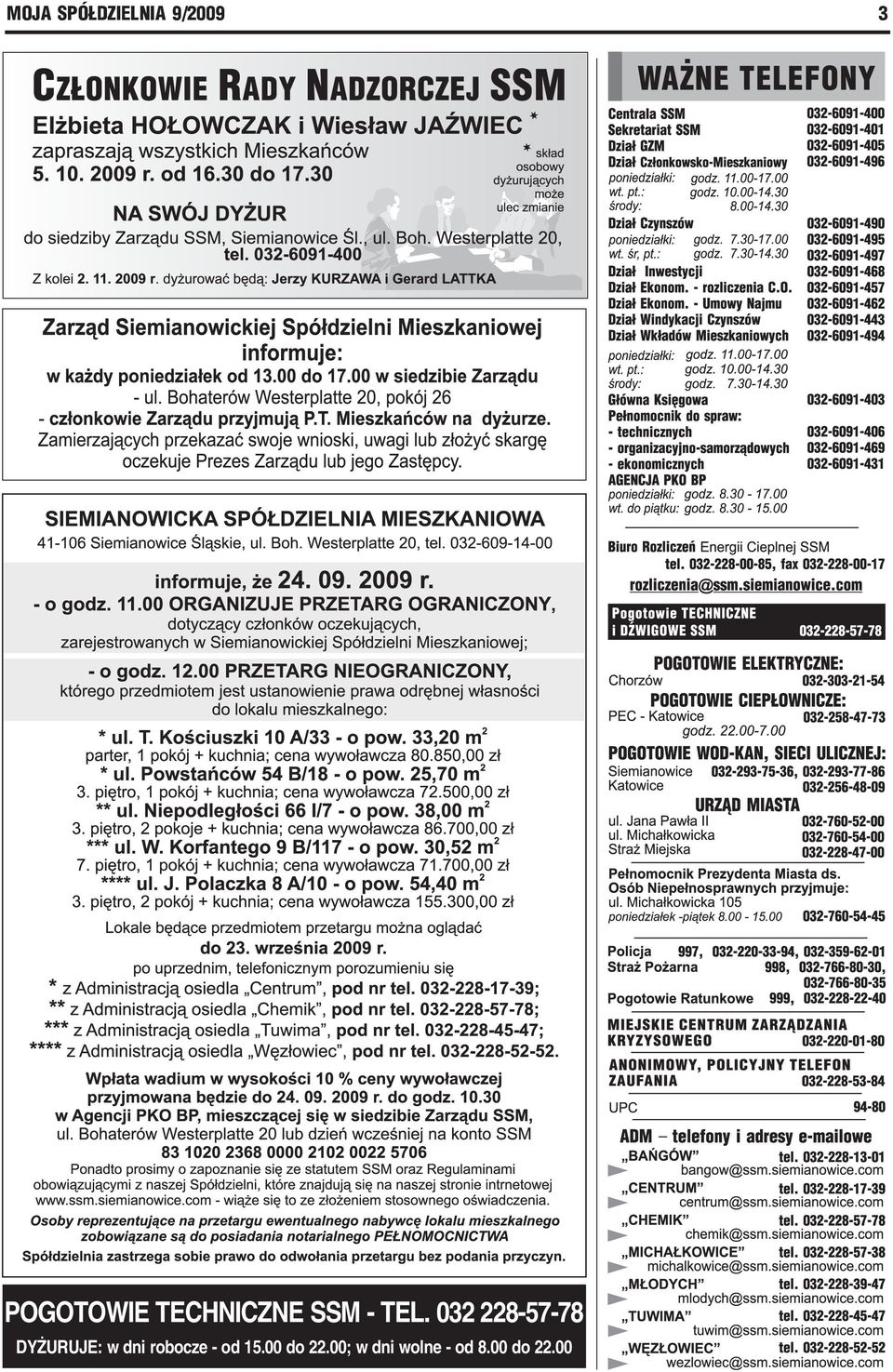 032 228-57-78 DYŻURUJE: w dni